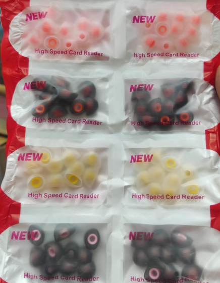 Multi colour earphone rubber Buds #258