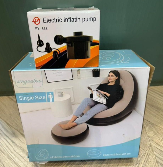 sofa set with electric pump #477