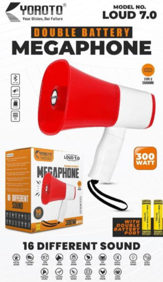 dual battery megaphone #633