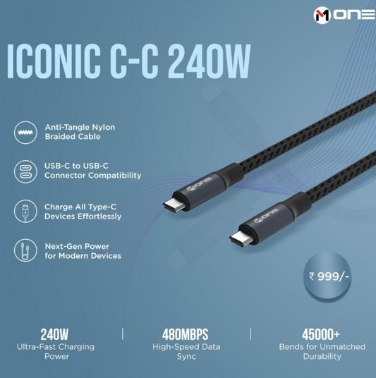 240w type c to c data cable #937