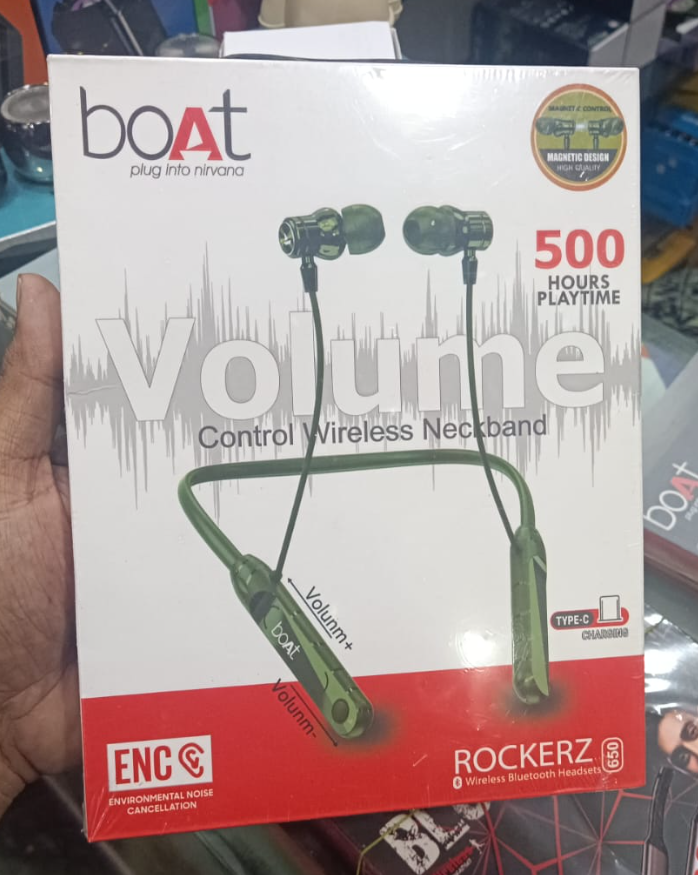 boat enc rockerz neckband earphone #971